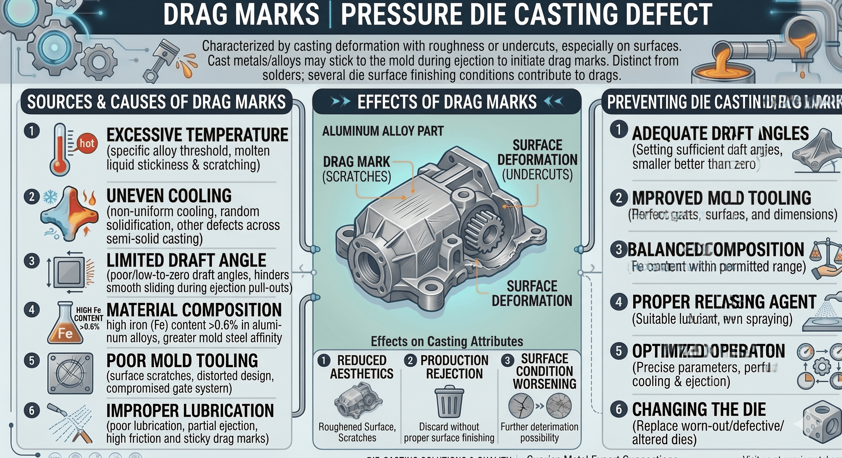 pressure die-casting defects